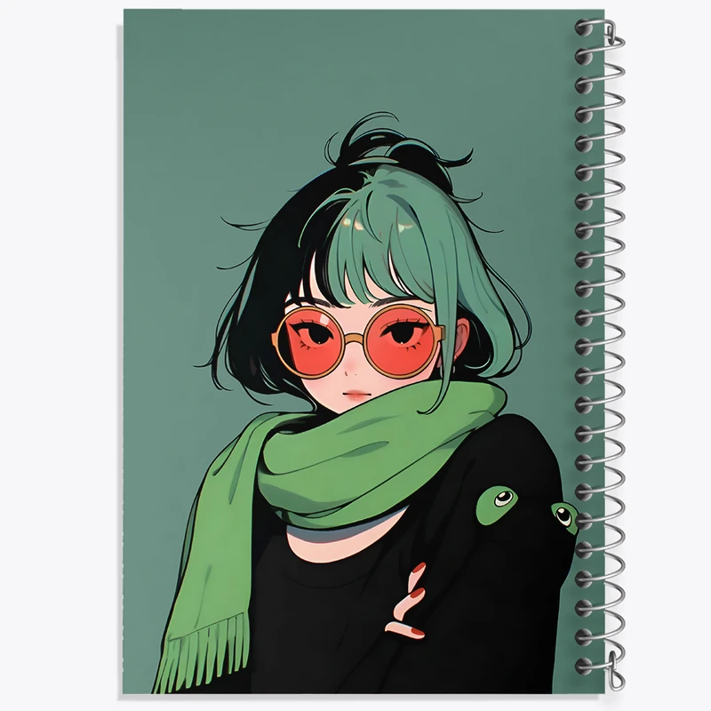 دفتر ژورنال نویسی 50 برگ خندالو مدل نقطه ای طرح دخترانه کد F6870