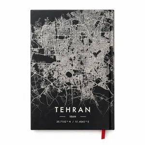 دفتر یادداشت 100 برگ مدل نقشه تهران کد 01