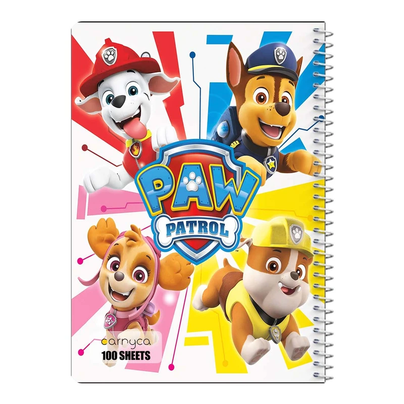 دفتر مشق 100 برگ سیمی کارنیکا طرح سگ های نگهبان paw patrol کد 49803