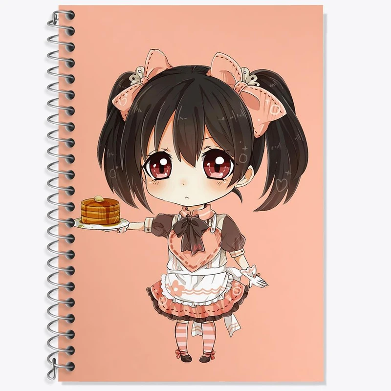 دفتر زبان 50 برگ خندالو مدل سه خط طرح نیکو انیمه لاو لایو Love Live کد 18272