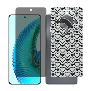 Glass together model privacy screen protector suitable for Honor X9b mobile phone with back cover sticker