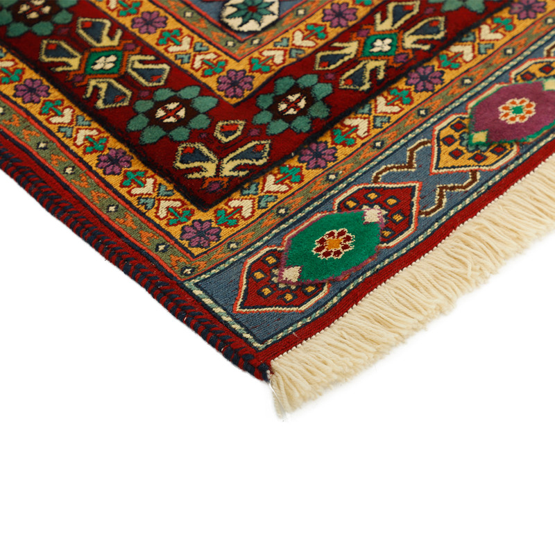 گلیم فرش دستبافت دو و نیم متری مدل گل ابریشم طرح سیرجان کد 598332