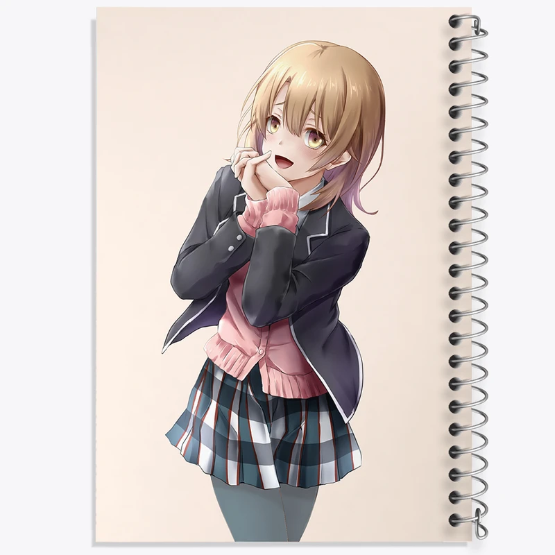 دفتر مشق 50 برگ خندالو طرح ایروها انیمه جوانی کمدی رومانتیک من کد 32529