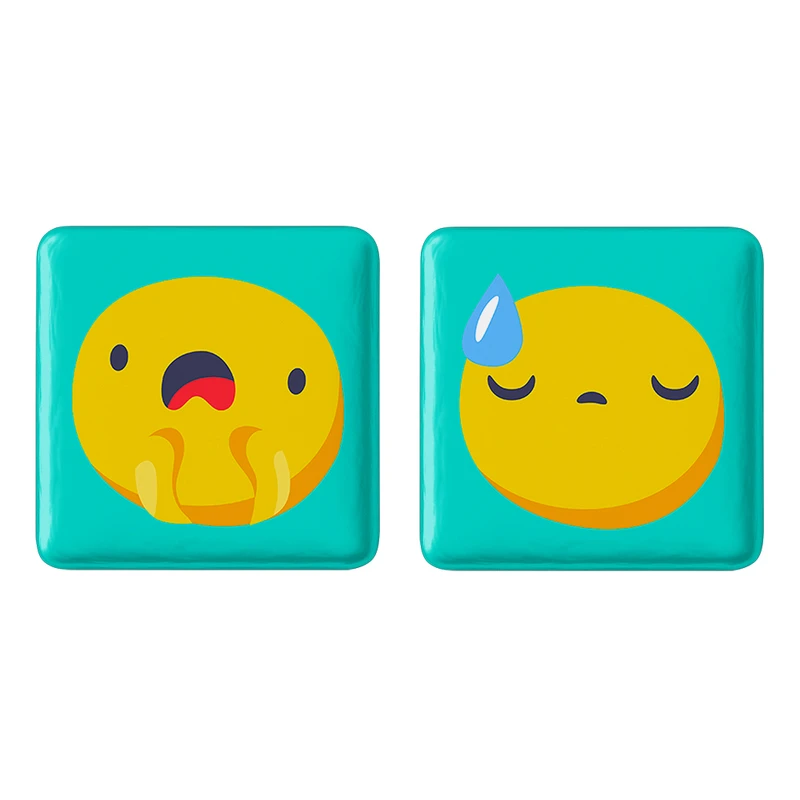 مگنت خندالو مدل ایموجی کد 53795380 مجموعه 2 عددی