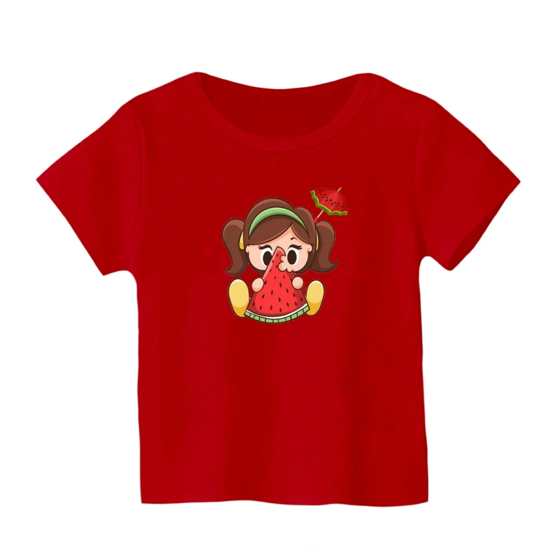 تی شرت آستین کوتاه بچگانه مدل دخترک یلدایی کد 4