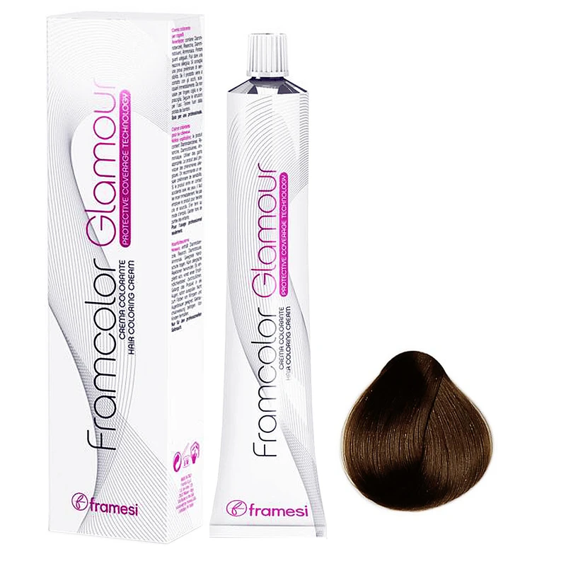 رنگ مو فرامسی مدل Framcolor Glamour شماره 6 حجم 100 میلی لیتر رنگ بلوند تیره