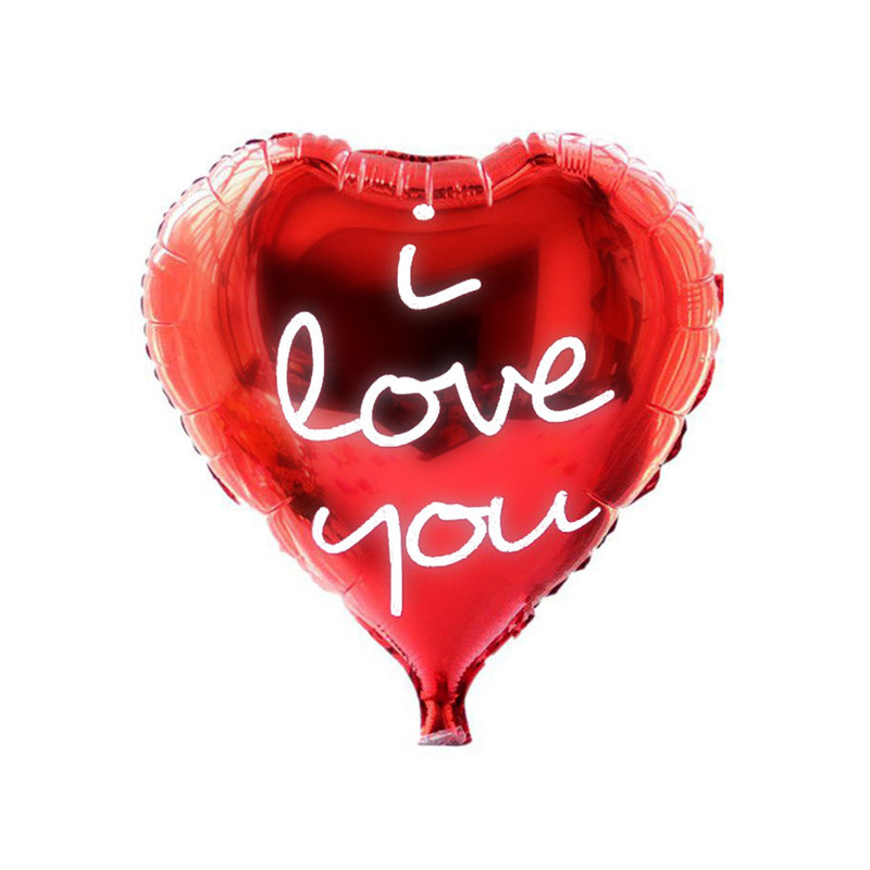 بادکنک فویلی مدل I LOVE YOU کد JP03