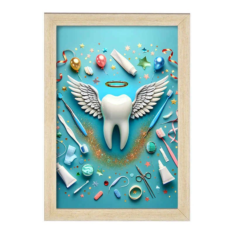 تابلو خندالو مدل دندان و دندان پزشکی کودکانه کد F9820