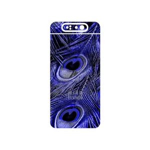 MAHOOT Purple Feather Cover Sticker for Samsung Galaxy A80
