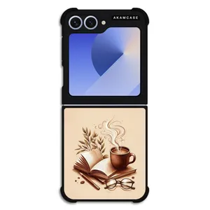 AKAM AMC-WSGZFLIP6-COFFEE-4 Cover For Samsung Galaxy Z Flip 6