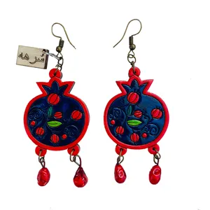 گوشواره زنانه سرهه مدل انار یلدا کد 012