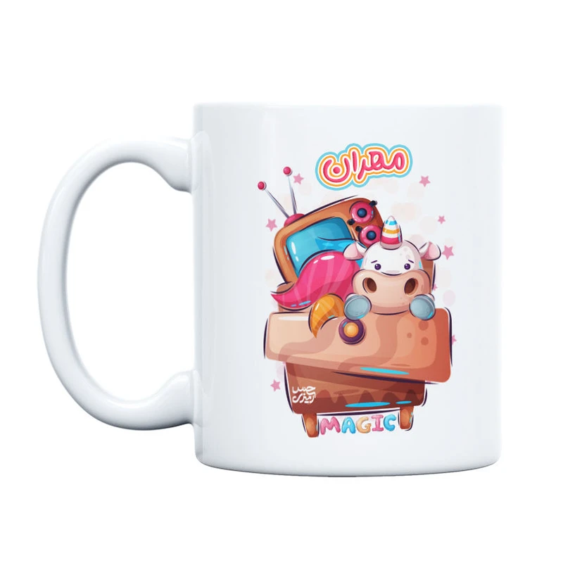 ماگ حس آمیزی طرح  تکشاخ مدل مهران 