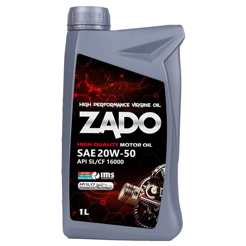 روغن موتور خودرو زادو مدل SAE 20W-50-SL حجم 1 لیتر