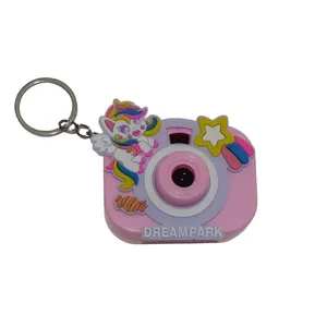 جاکلیدی دخترانه مدل دوربین عکاسی پروژکتور دار یونیکورن 