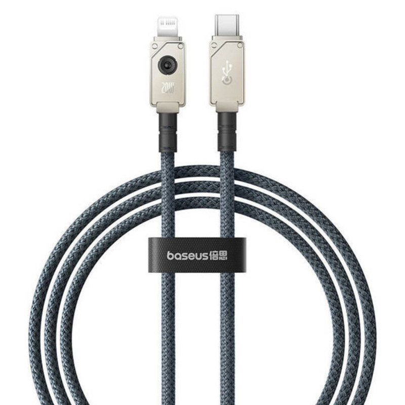 کابل تبدیل USB-C به لایتنینگ بیسوس مدل Aramid Fiber Braiding 20W طول 1 متر