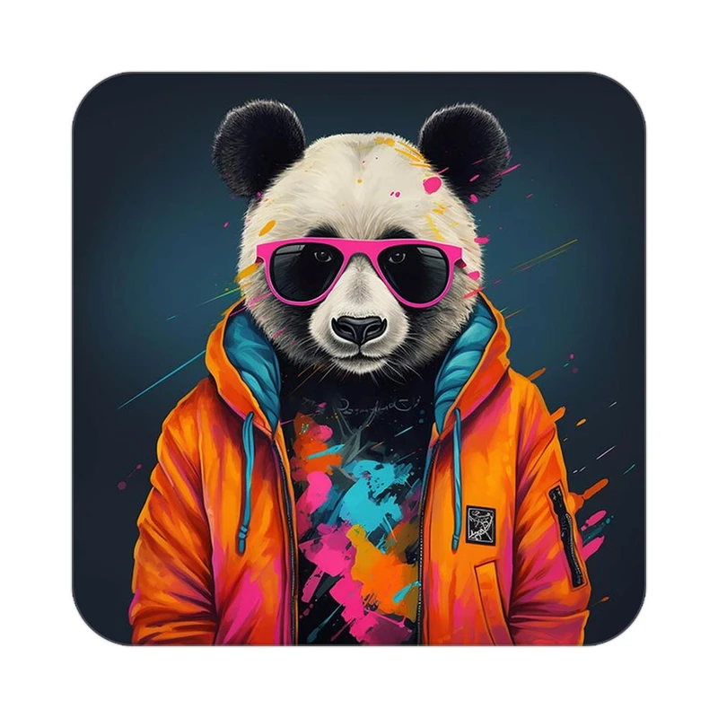 زیر لیوانی کاکتی طرح حیوانات رنگی مدل mp25303