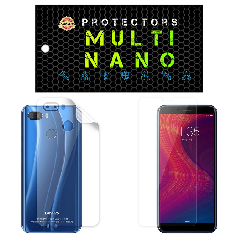 محافظ صفحه نمایش مولتی نانو مدل X-SFT مناسب برای گوشی موبایل لنوو K5 Play به همراه محافظ پشت
