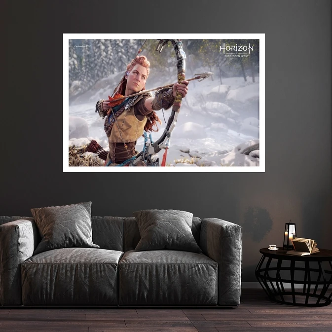 تابلو بکلیت طرح انیمیشن Horizon Forbidden West مدل قاب شاسی W-s8815