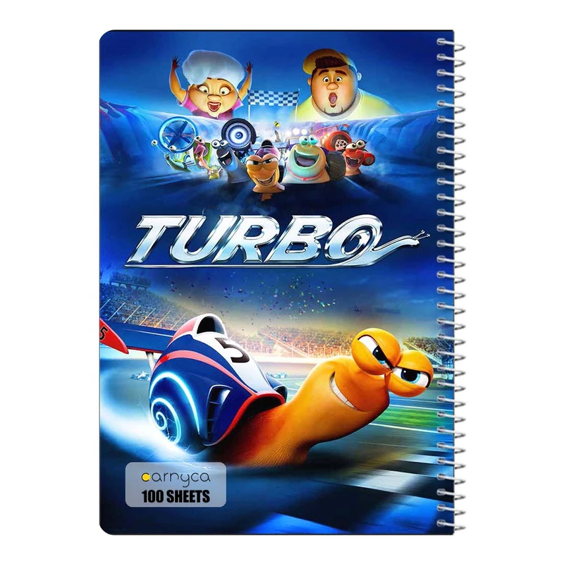 دفتر مشق 100 برگ سیمی کارنیکا طرح توربو Turbo کد 57369