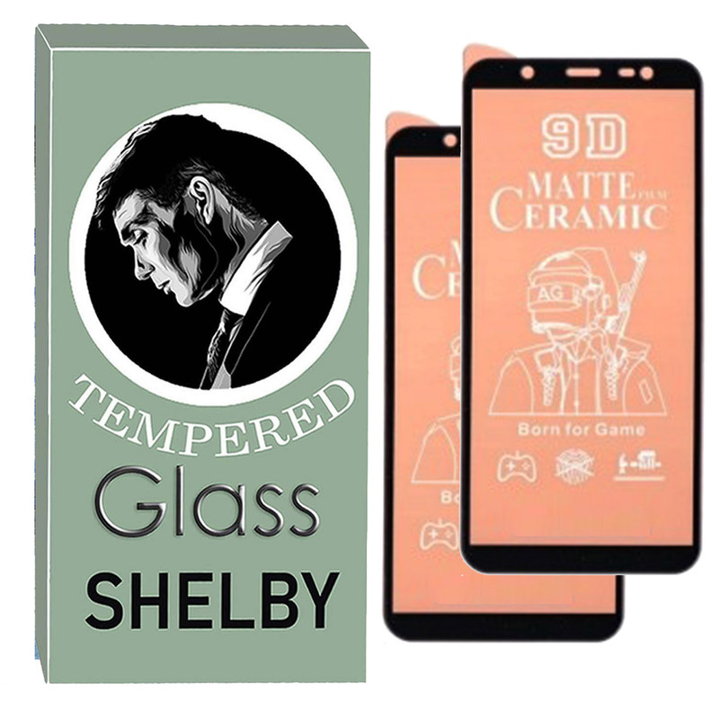 محافظ صفحه نمایش سرامیکی شلبی مدل MCR-SH مناسب برای گوشی موبایل سامسونگ Galaxy j8 بسته دو عددی