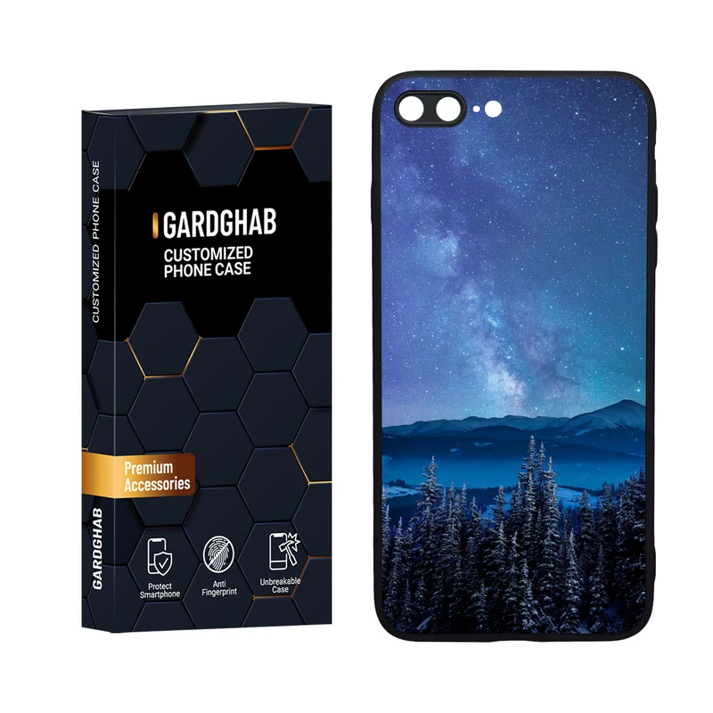 کاور گارد قاب مدل دورژله ای طبیعت مناسب برای گوشی موبایل اپل iPhone 7 Plus / 8 plus