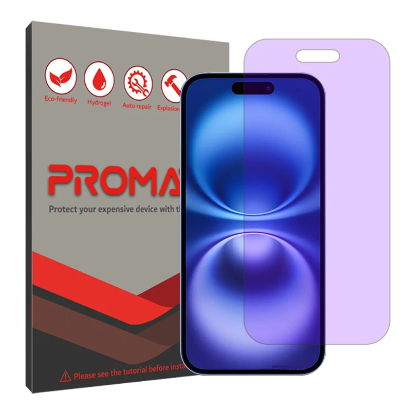 محافظ صفحه نمایش ضد اشعه بنفش پرومیت مدل Resistant مناسب برای گوشی موبایل اپل iPhone 16 