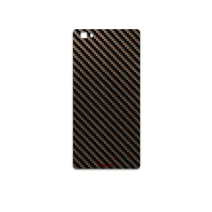 MAHOOT Glossy-Brown-Fiber Cover Sticker for Huawei P8 Lite