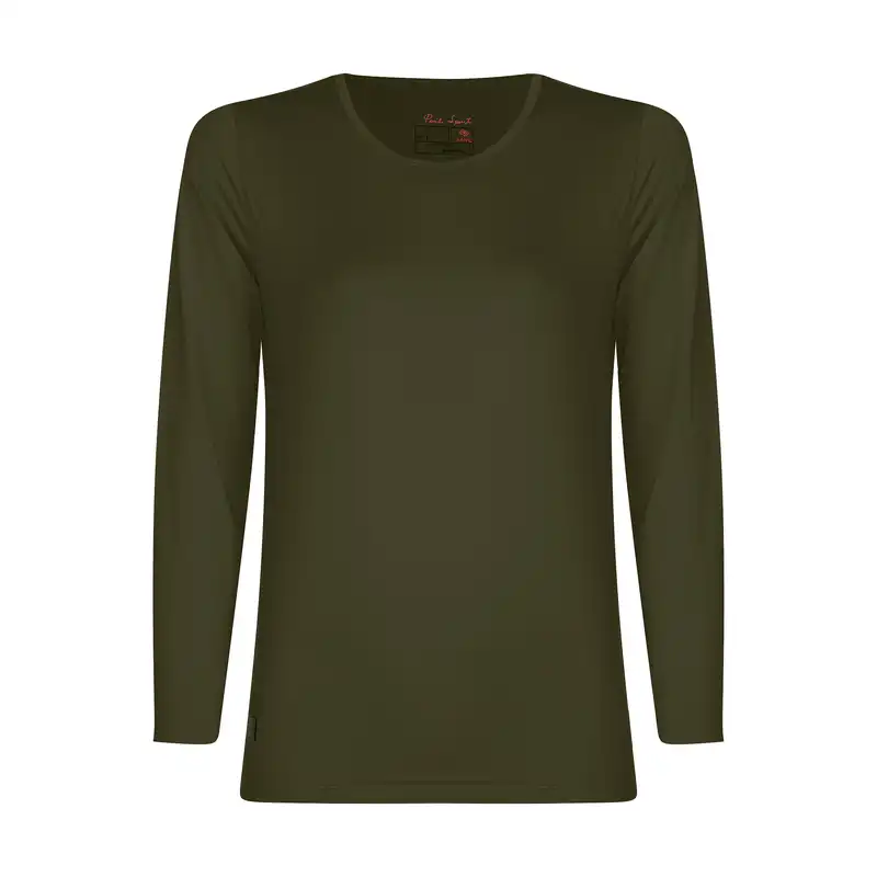 تی شرت آستین بلند ورزشی زنانه پانیل مدل 195A