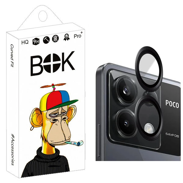 محافظ لنز دوربین بوک مدل رینگی مناسب برای گوشی موبایل شیائومی poco x6 