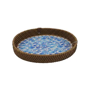 سینی بدون دسته زیبا مدل سمفونی کد 3 سایز 19*28 سانتی متر