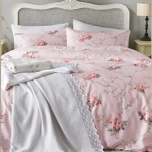 سرویس ملحفه انگلیش هوم مدل Vanity Rose دو نفره 3 تکه