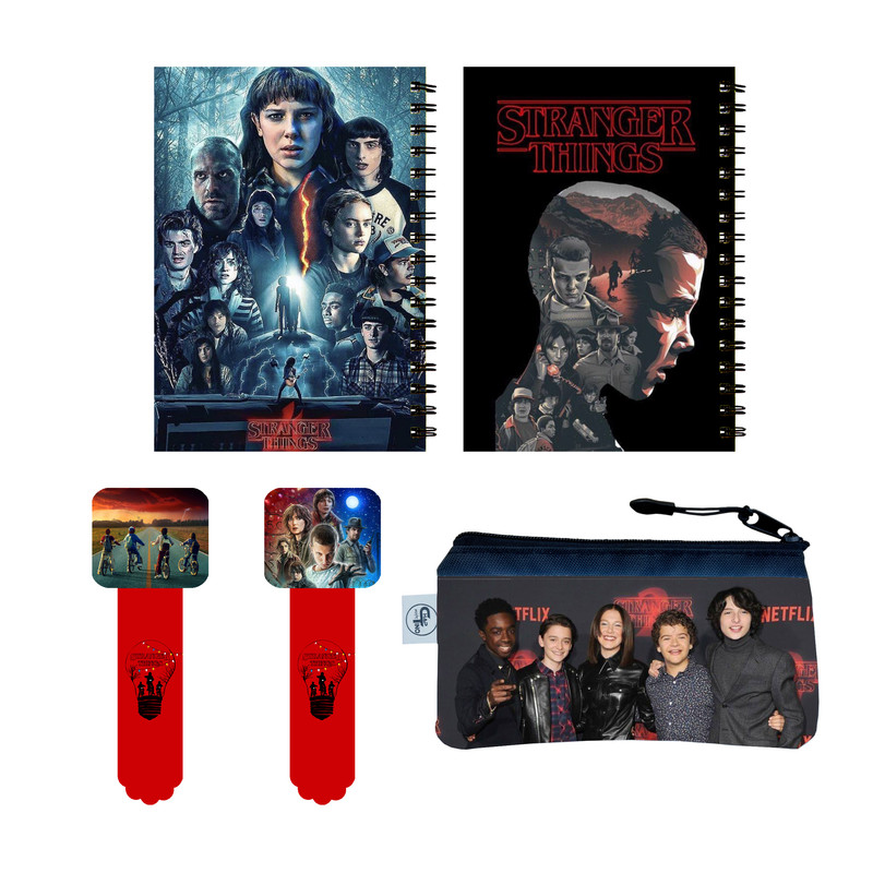 بسته لوازم تحریر مدل stranger things bs456 مجموعه 5 عددی