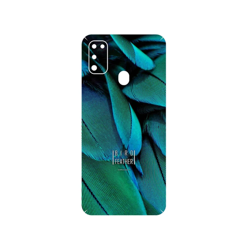 برچسب پوششی ماهوت مدل Green Feather مناسب برای گوشی موبایل سامسونگ Galaxy M30s