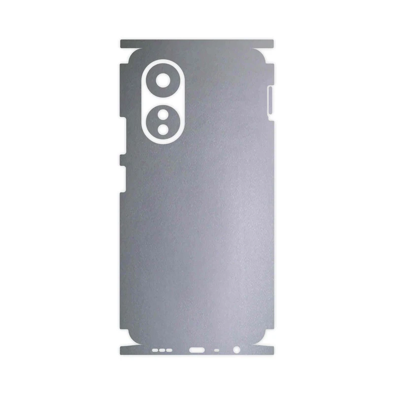 برچسب پوششی ماهوت مدل Matte-Silver-FullSkin مناسب برای گوشی موبایل اپو A58 4G