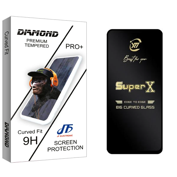 محافظ صفحه نمایش جی اف مدل Diamond SuperX مناسب برای گوشی موبایل شیائومی Redmi Note 12 Pro