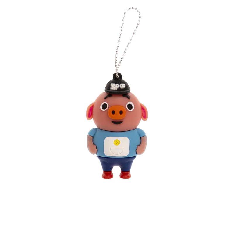 فلش مموری مدل خوک با لباس ورزشی آبی ظرفیت 16 گیگابایت