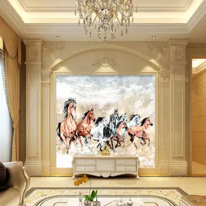 پوستر دیواری سه بعدی مدل نقاشی اسب DVRF1364