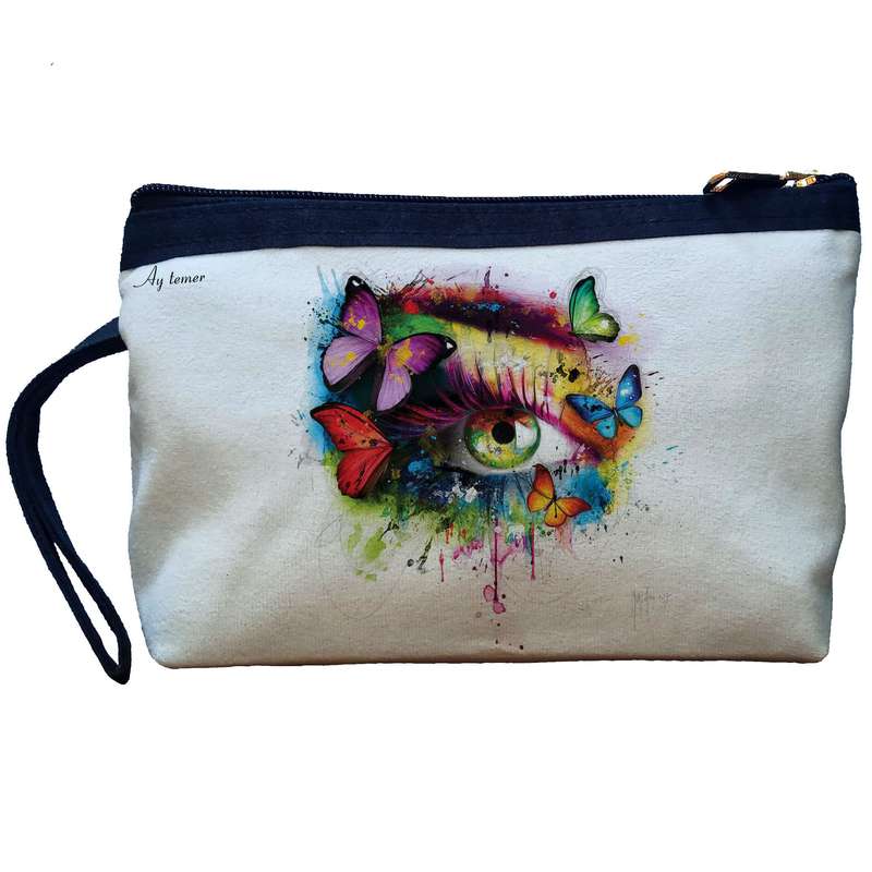 کیف لوازم آرایش زنانه آی تمر مدل چشم کد 273