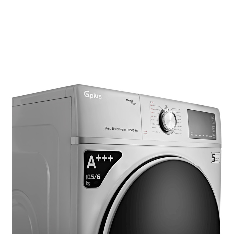ماشین لباسشویی جی پلاس مدل GWM-MD109W ظرفیت 10.5 کیلوگرم