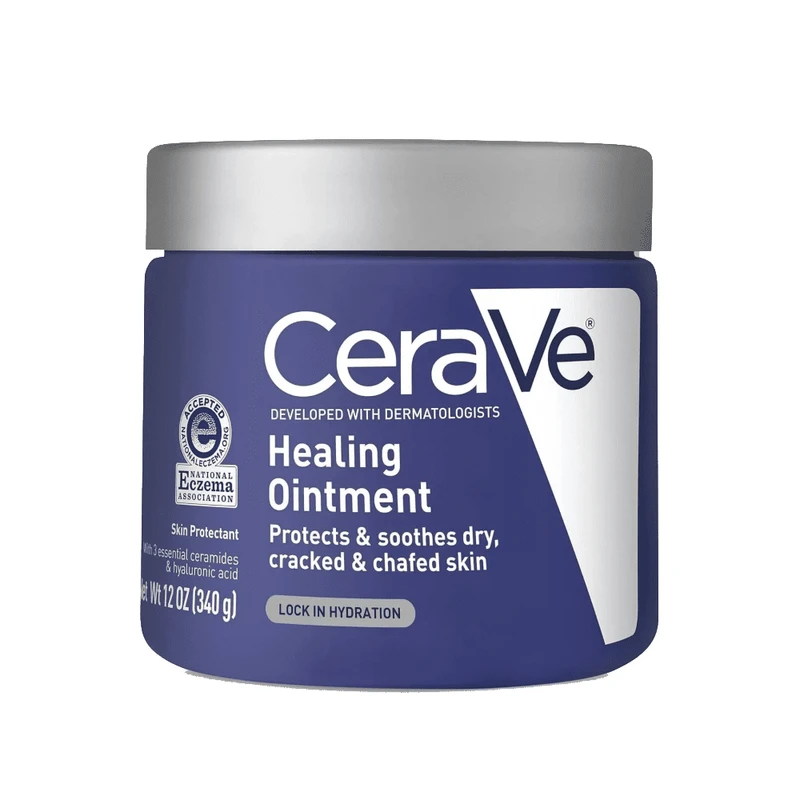 کرم مرطوب کننده دست، صورت، بدن سراوی مدل HEALING OINTMENT مناسب برای پوست خشک حجم 340 میلی لیتر