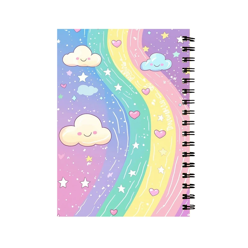 دفتر مشق 60 برگ طرح ابر فانتزی کد 547