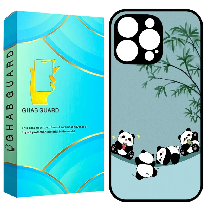 کاور قاب گارد طرح پاندا مدل GCHP16P مناسب برای گوشی موبایل اپل iPhone 16 Pro