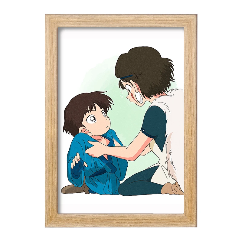 تابلو خندالو مدل سان و آشیتاکا انیمه پرنسس مونونوکه کد 34078