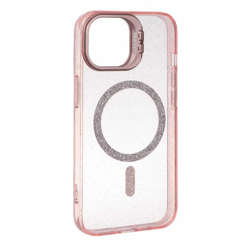 کاور کلاسیک مدل شاین مناسب برای گوشی موبایل اپل iphone 13 / 14 به همراه پایه نگهدارنده