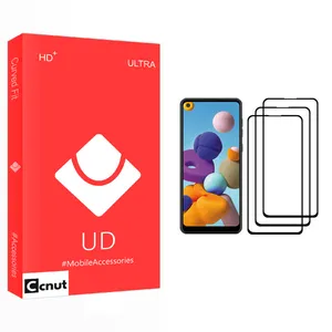 Coconut UD Glass Screen Protector For Samsung Galaxy A21 Pack Of 3