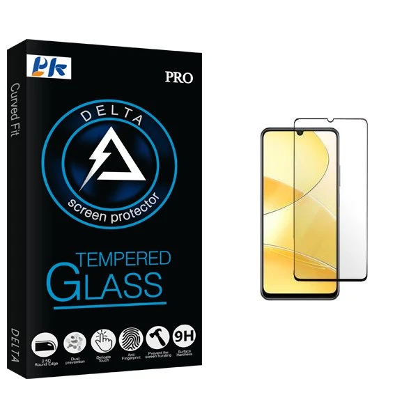 محافظ صفحه نمایش شیشه ای پی کی مدل Delta مناسب برای گوشی موبایل ریلمی C51
