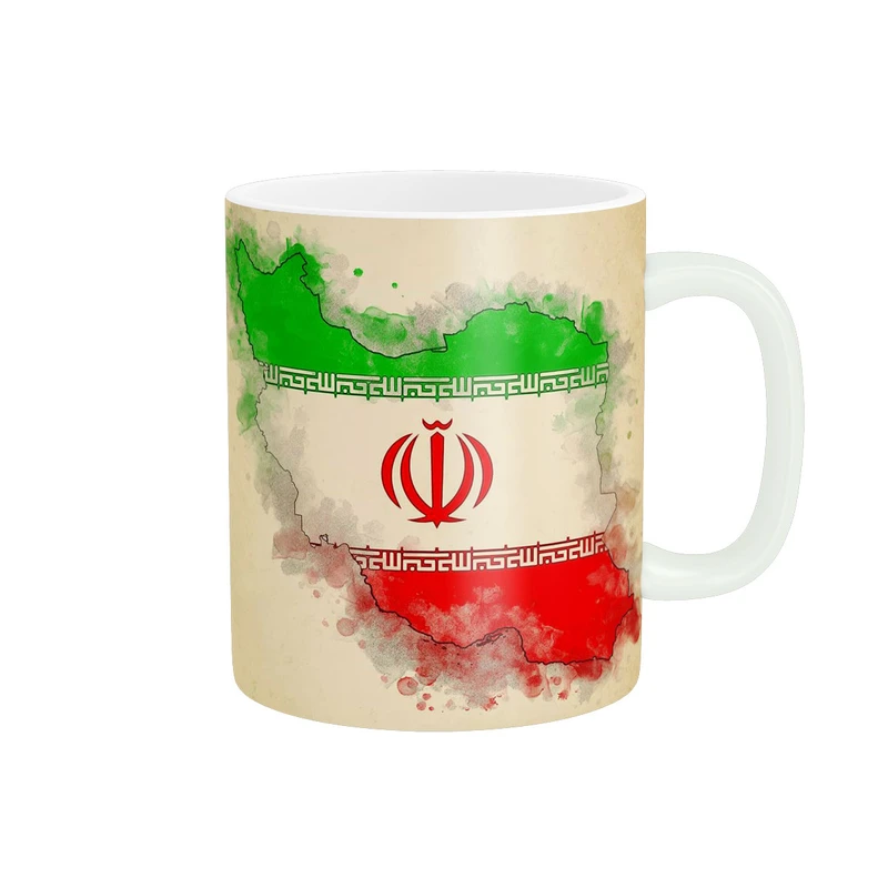 ماگ پاد آفرین مدل پرچم و نقشه ایران کد 1395