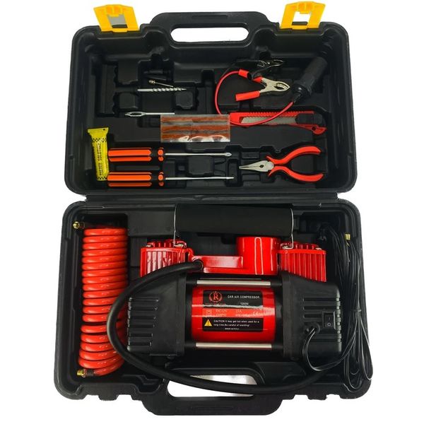 تجریه خرید کمپرسور باد فندکی رویال مکس کد CAR AIR COMPRESSOR مجموعه 16عددی