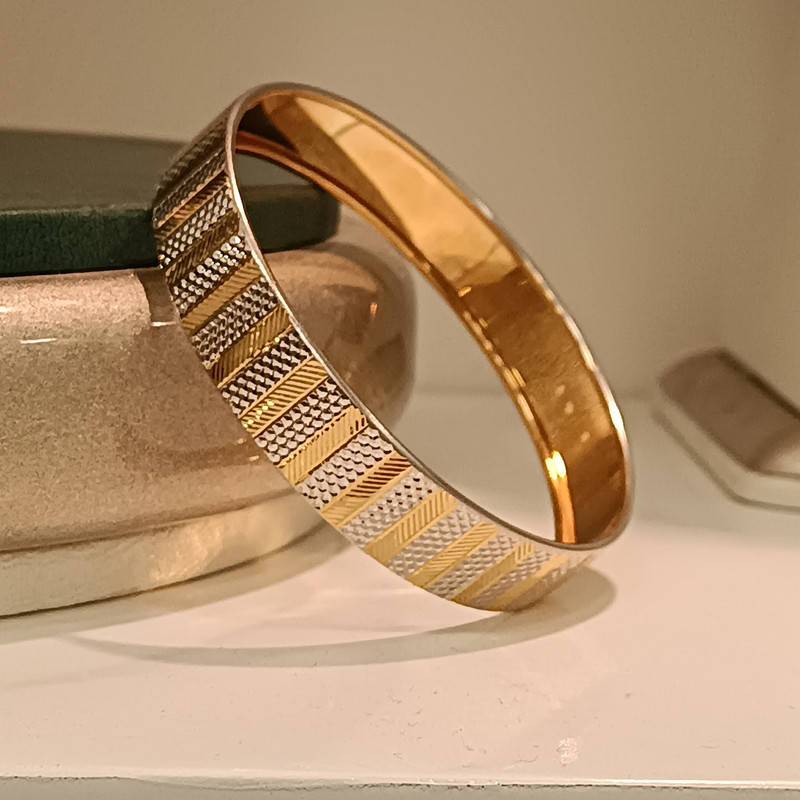 النگو طلا 18 عیار زنانه تمدن مدل تک پوش