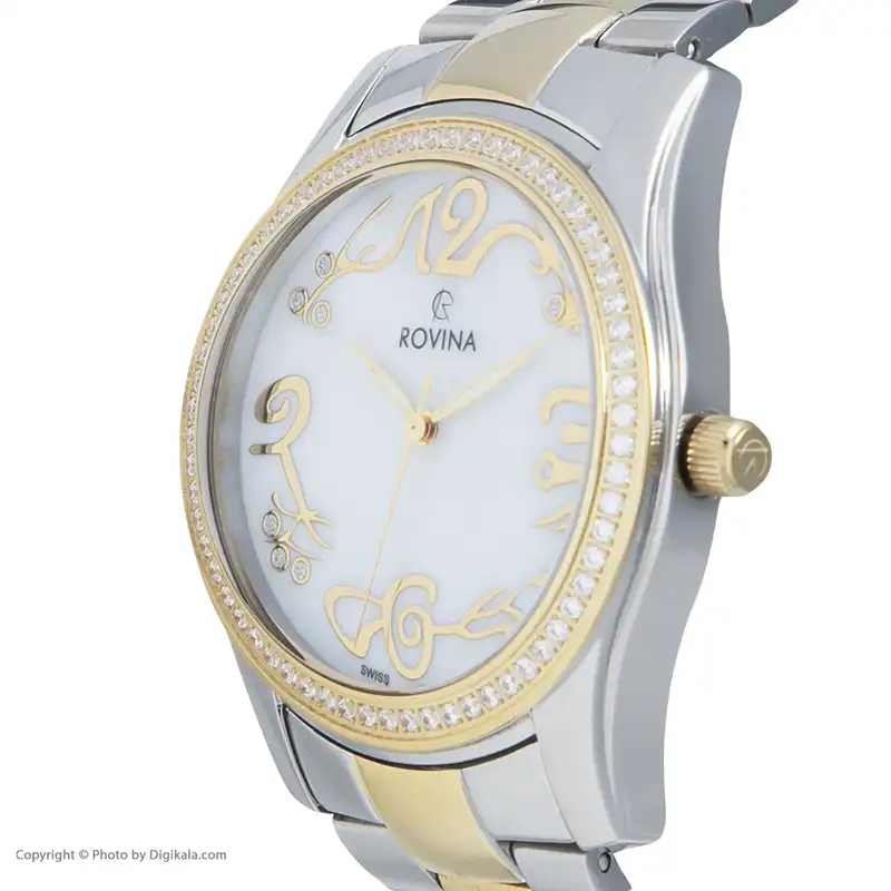 ساعت مچی عقربه ای زنانه روینا مدل 5139-L2BW